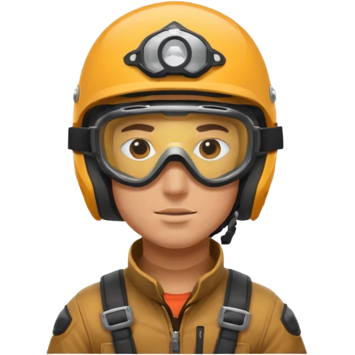 dirtbike rider face with helmet and goggles on emoji