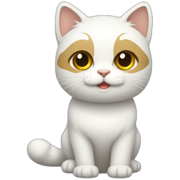 异瞳白猫 emoji