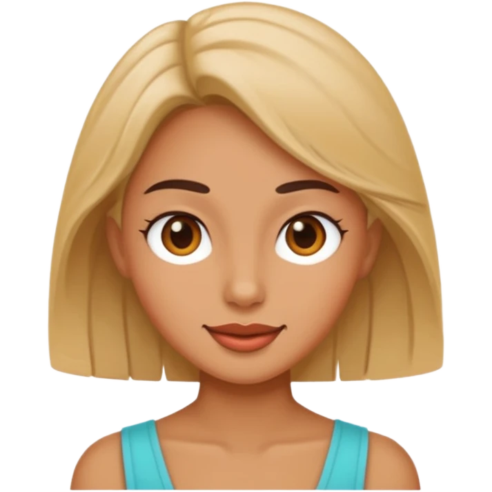Flirty face emoji