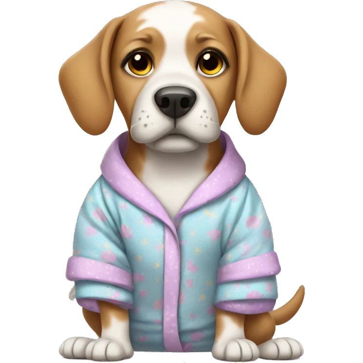 Dog in pjs emoji