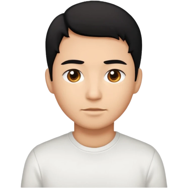 Dormir cabelo preto pele morena clara emoji