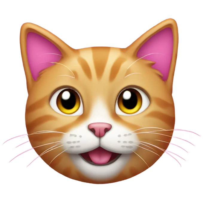 Cat pink emoji