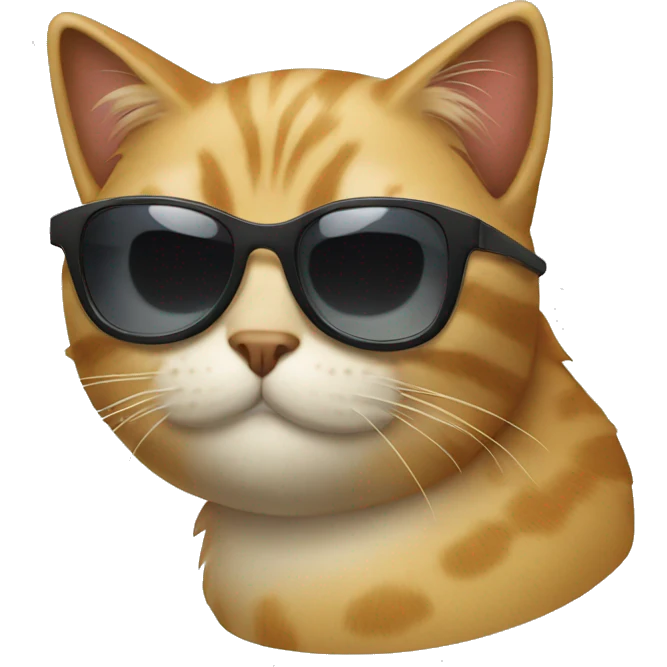 Cat with sunglasses emoji