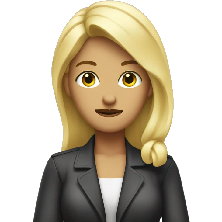Blonde woman giving thumbs down emoji