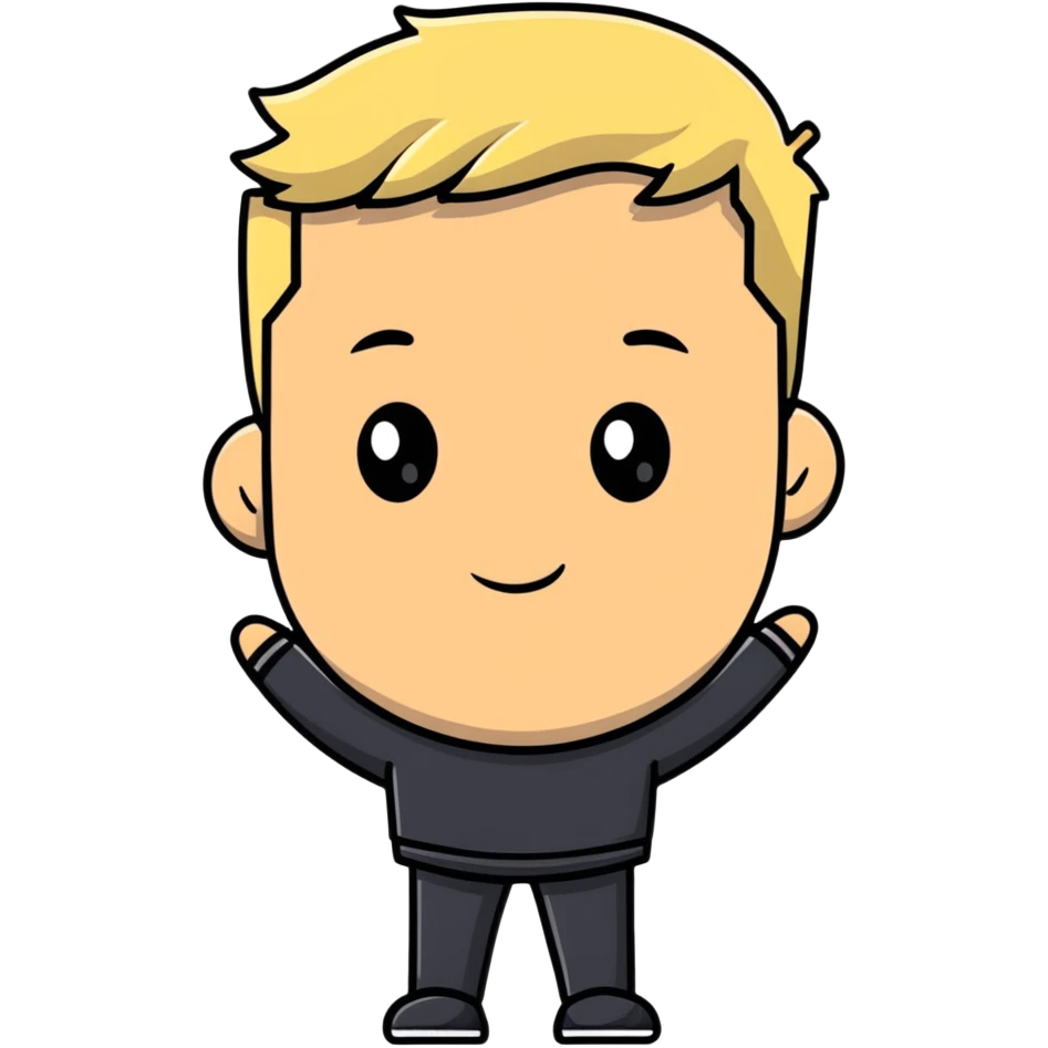 man with blonde hair emoji