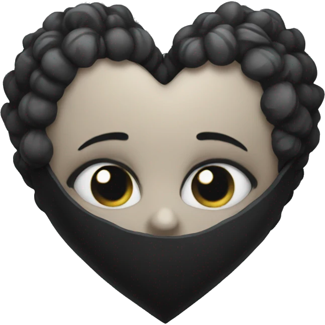Gothic heart emoji