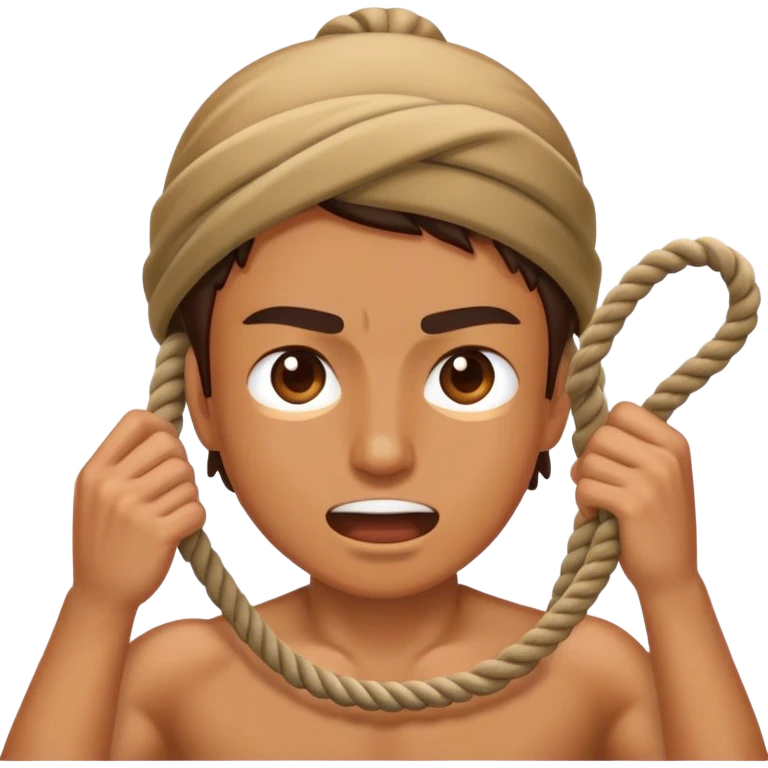 cable machine pulling rope towards face emoji