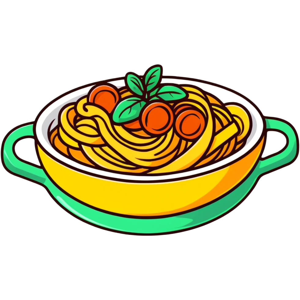 colorful pasta dish emoji