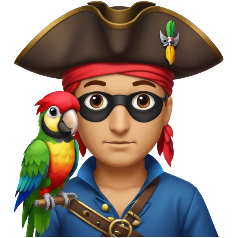 pirate and parrot emoji