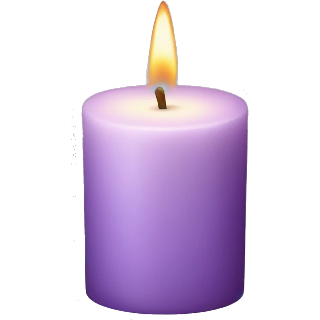 Lilac candle  emoji