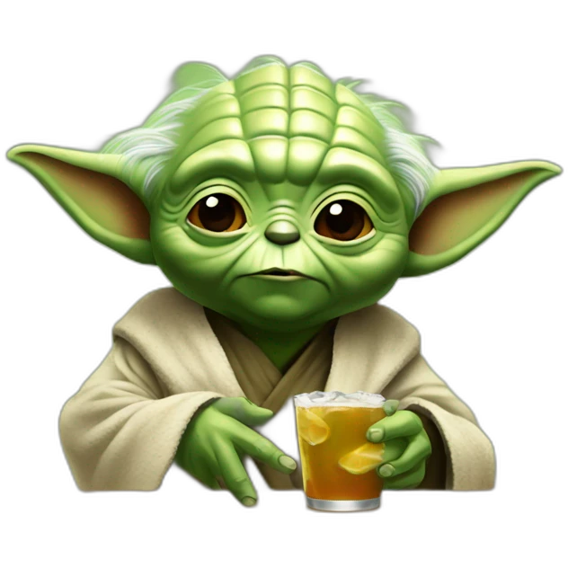 Yoda-drinks emoji