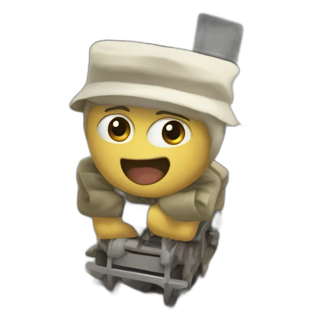 Frorizare en train de évouluet emoji