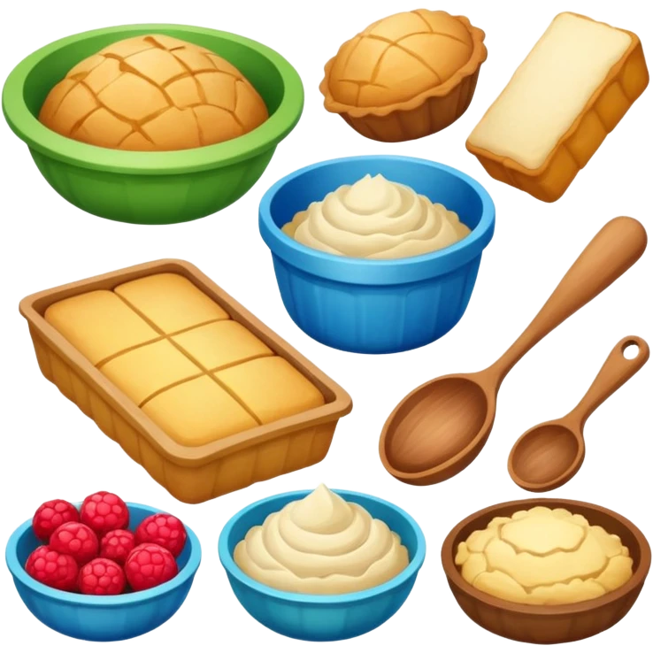 hobby baking ingredients emoji