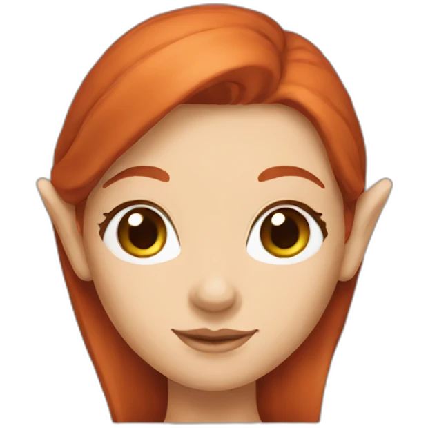 redhead woman elf emoji