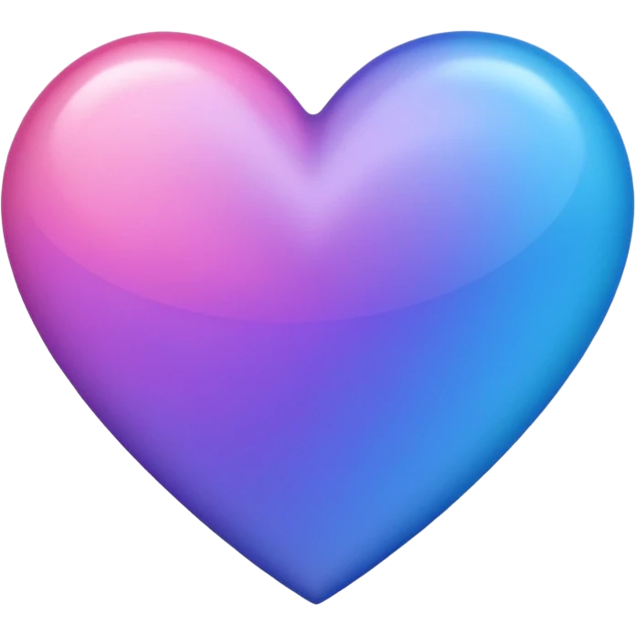 Ombré pink blue purple heart 2016 vibes emoji