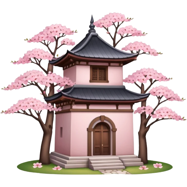ancient with cherry blossom emoji