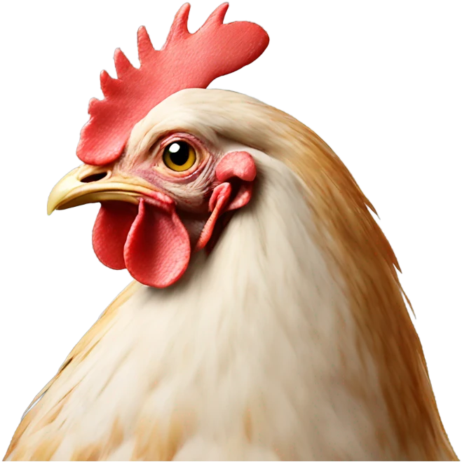 chicken butt emoji