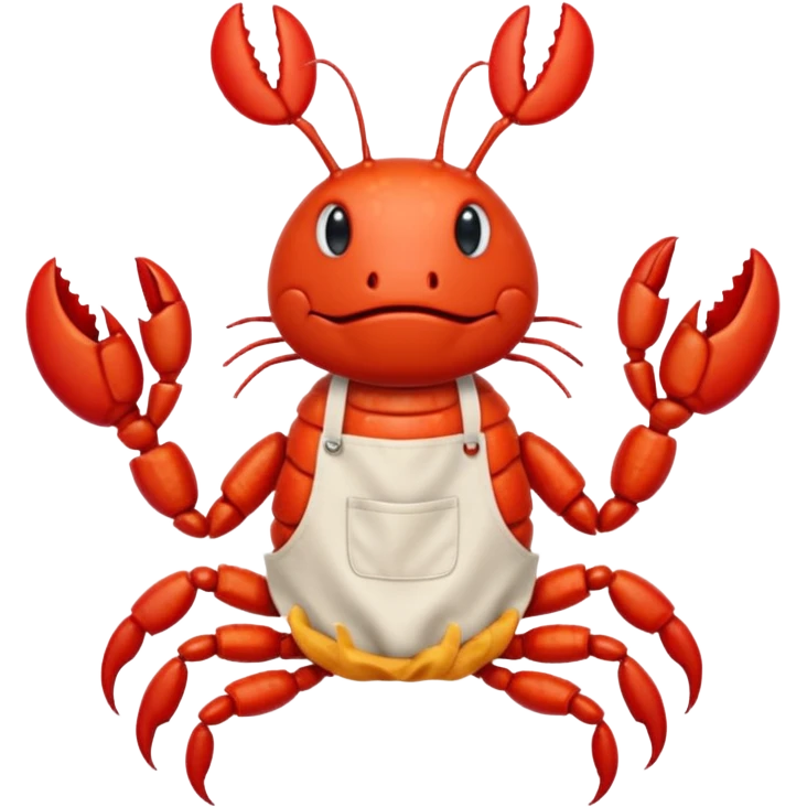 Crayfish cooking a bbq emoji