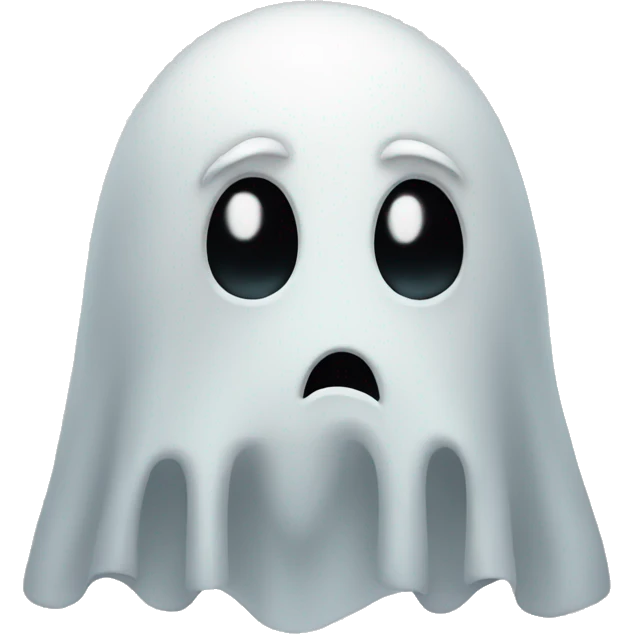 sad ghost emoji