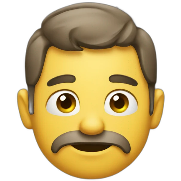 A drunken man emoji