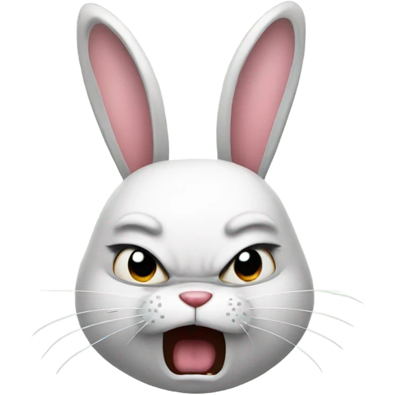 Angry bunny emoji