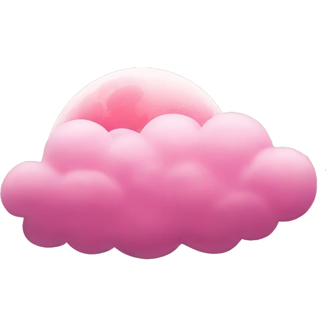 Pink cloud pink moon emoji