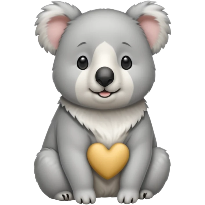 Haz a un samoyedo con mezcla un koala emoji