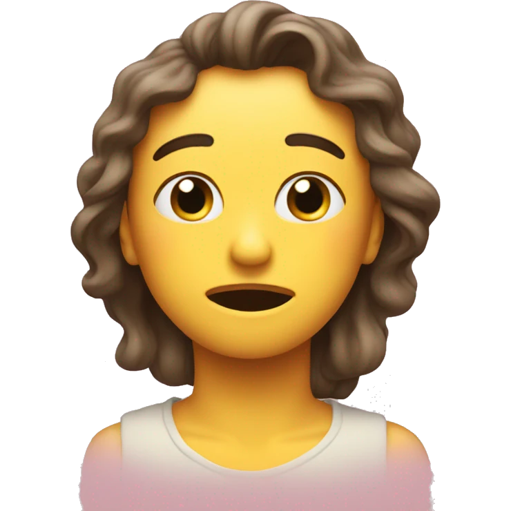 Sighing enjoy  emoji