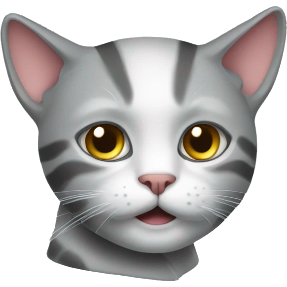 A cat with a iron emoji