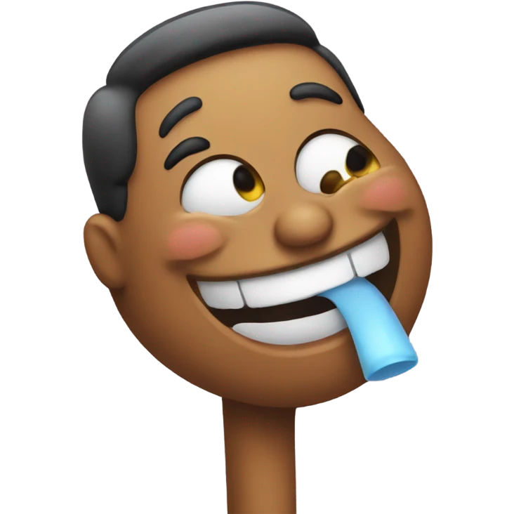 a funny emoji giving a kiss  emoji