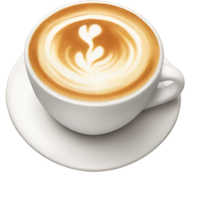 Café latte emoji