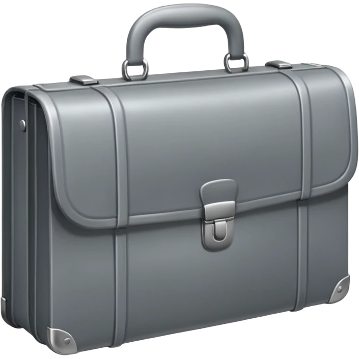 grey metal briefcase emoji