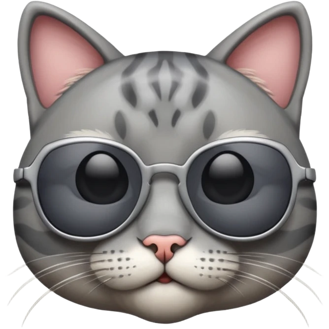 Cat wearing sunglasses emoji
