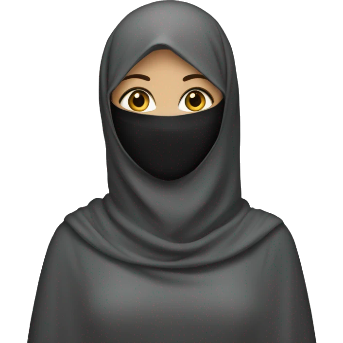 Girl wearing Niqab emoji