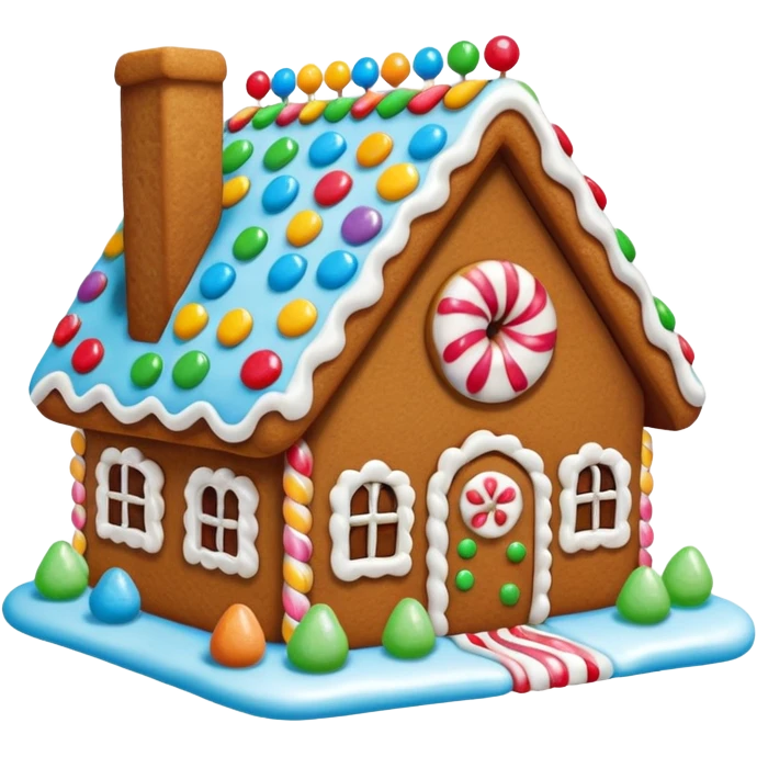 gingerbread house emoji