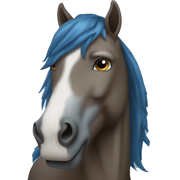 blue horse emoji