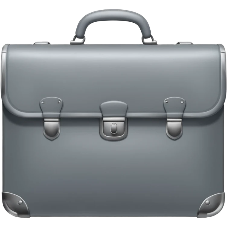 grey metal briefcase emoji