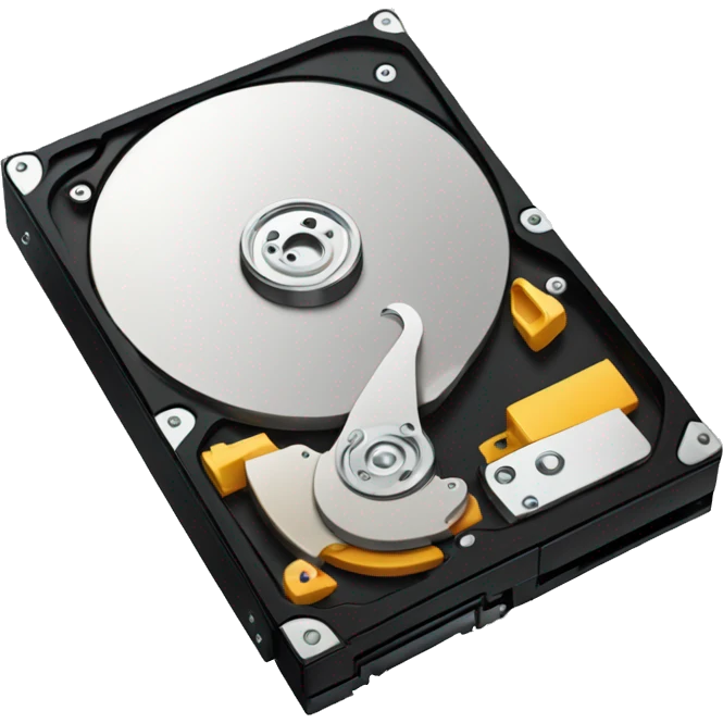 A hard disk drive emoji