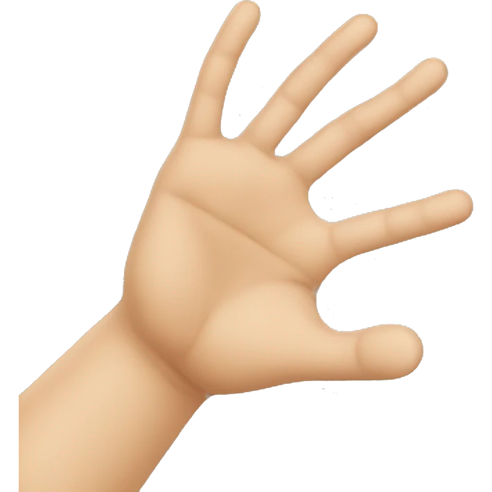 4 finger emoji
