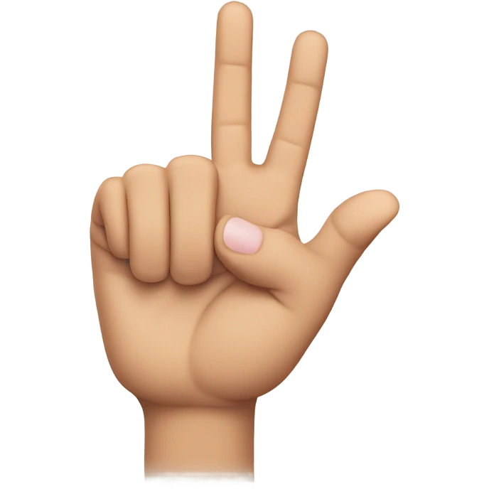 Rock on sign emoji