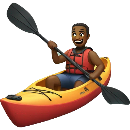 kayaking friends emoji