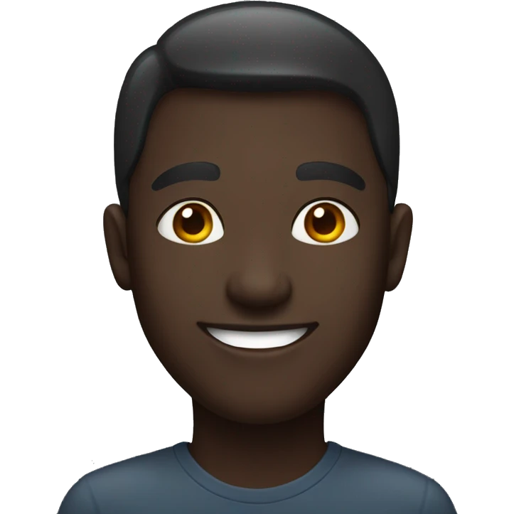 happy dark-skinned male portrait emoji