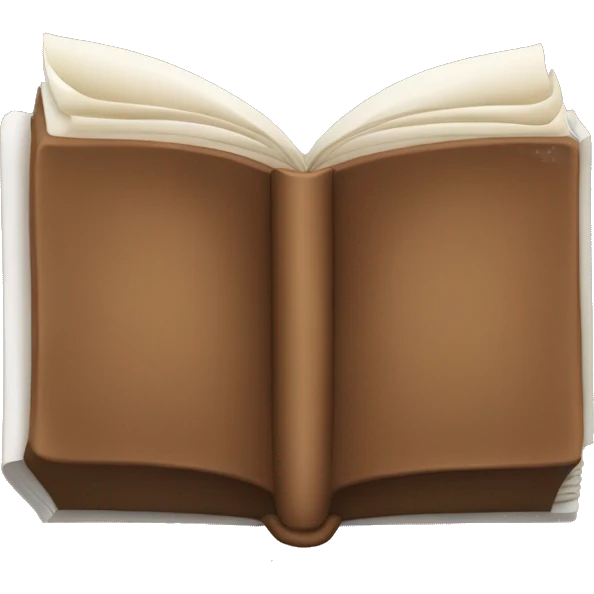 brown book with the title “ENGLISH” emoji