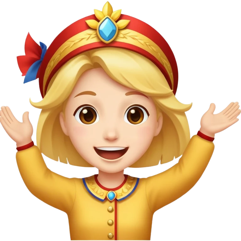 face cheering at a parade, joyful expression emoji