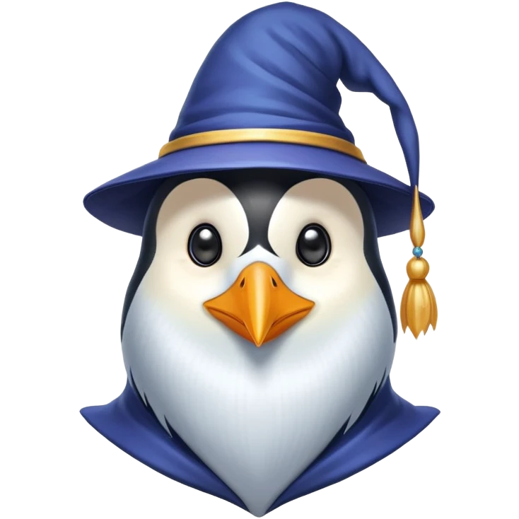 Penguin Wizard emoji