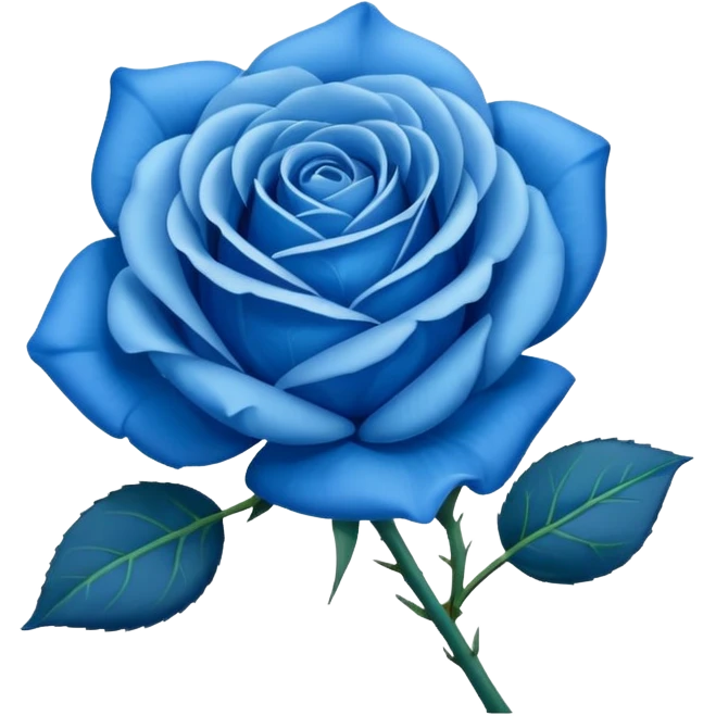 blue rose emoji
