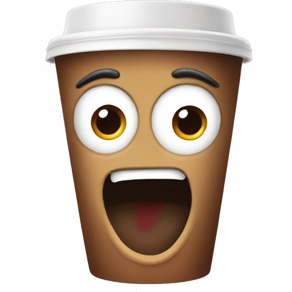 Costa Coffee with hear eyes  emoji