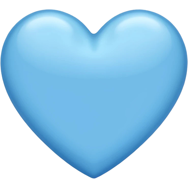 Açık Mavi kalp emoji