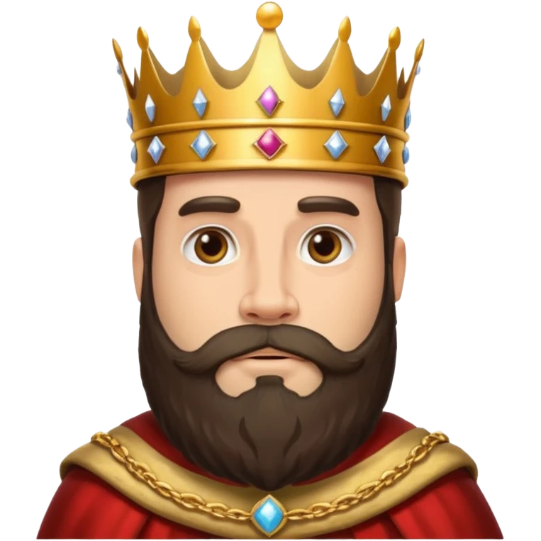 big bearded king emoji