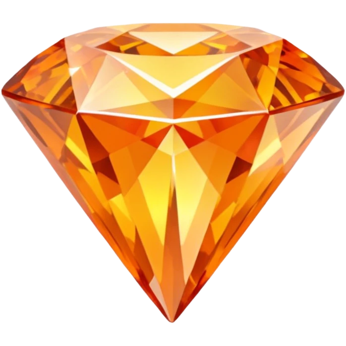 orange princess cut diamond emoji